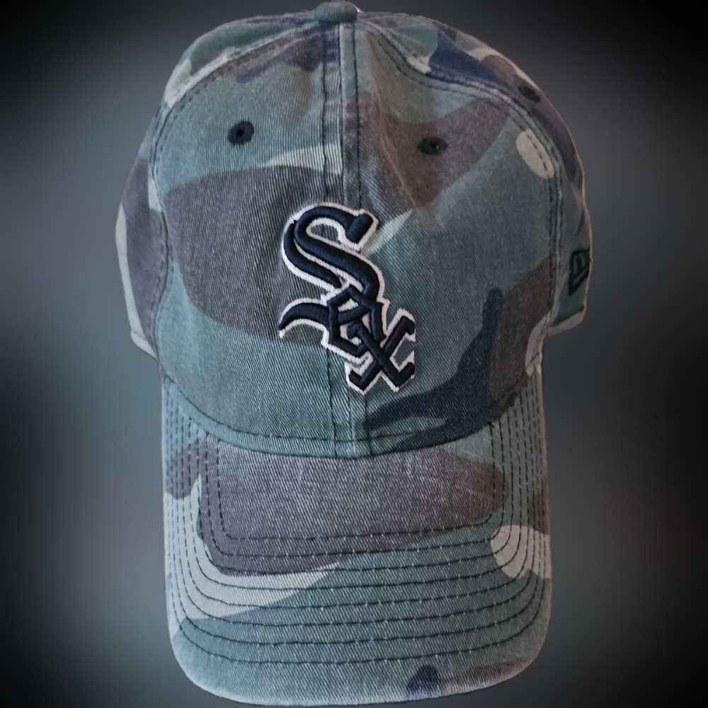 White Sox 9twenty Adjustable Strap Back camo in color
